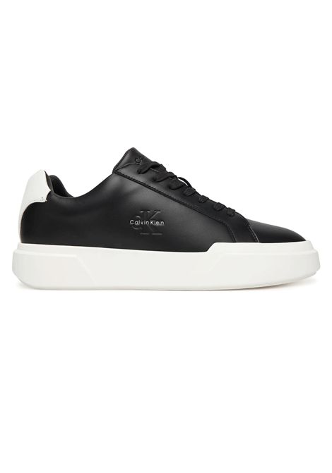 Scarpe Tommy Hilfiger Chunky Cupsole LaceUp LTH Nero Bianco Uomo CALVIN KLEIN | Sneakers | YM0YM01344-0GM